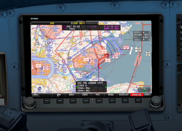 European VFR chart for Dynon SkyView