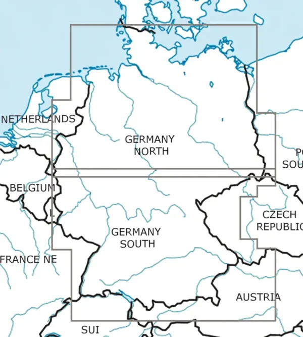Rogers Data Germany South VFR ICAO Chart 500k - Afbeelding 6