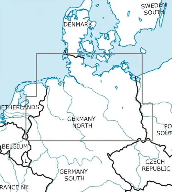 Rogers Data Germany North VFR ICAO Chart 500k – Bild 2