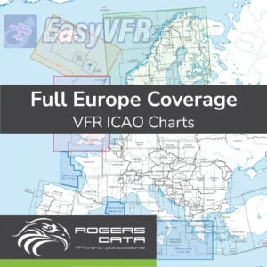 Rogers Data Full Europe Coverage VFR ICAO Chart 500k