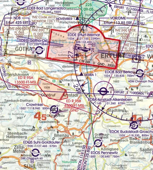 Rogers Data Germany North VFR ICAO Chart 500k – Bild 5