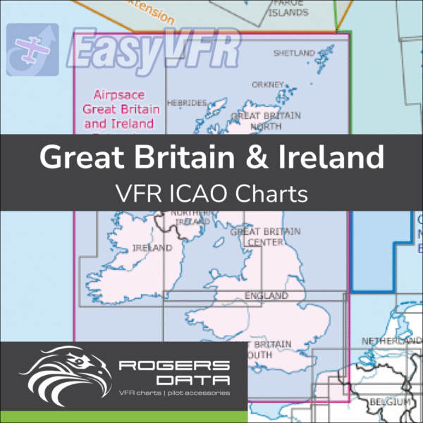 Rogers Data Great Britain & Ireland VFR ICAO Chart 500k - EasyVFR 4