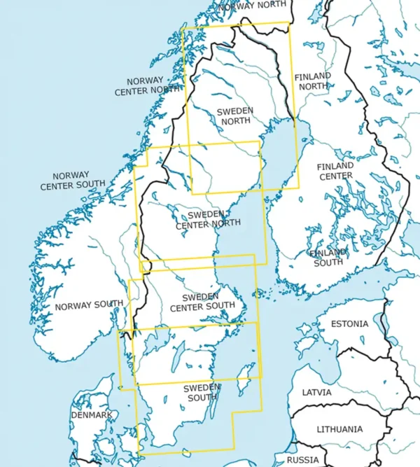 Rogers Data Scandinavia VFR ICAO Chart 500k – Bild 9