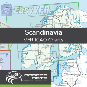 Rogers Data Scandinavia VFR ICAO Chart 500k