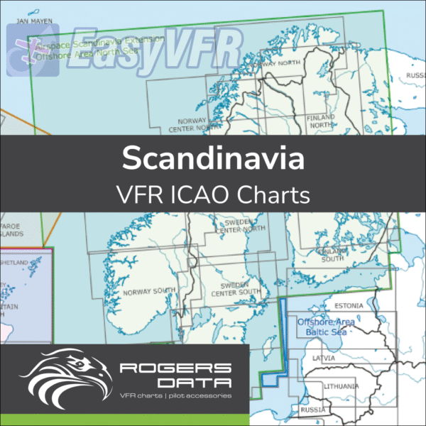 Rogers Data Scandinavia VFR ICAO Chart 500k