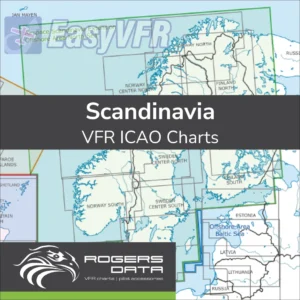 Rogers Data Scandinavia VFR ICAO Chart 500k
