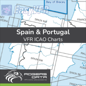 Rogers Data Spain & Portugal VFR ICAO Chart 500k