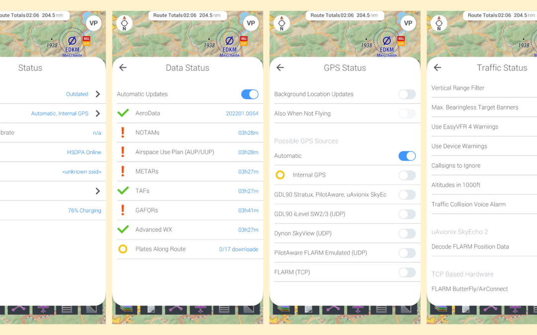 Status Card, Route Legs, and Totals – The start of new design philosophy – Version 4.0.962!